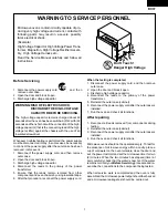 Preview for 3 page of Sharp R-402FW Service Manual