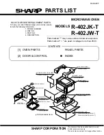 Preview for 35 page of Sharp R-402JK-T Service Manual