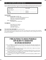 Preview for 2 page of Sharp R-403H Operation Manual