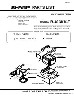 Preview for 35 page of Sharp R-403KKT Service Manual