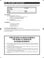 Предварительный просмотр 2 страницы Sharp R-405H Operation Manual