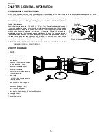 Preview for 8 page of Sharp R-405KS-T Service Manual