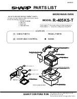 Preview for 35 page of Sharp R-405KS-T Service Manual