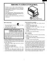 Preview for 3 page of Sharp R-408DW Service Manual