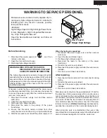 Предварительный просмотр 3 страницы Sharp R-409JS Supplemental Service Manual