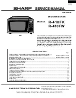 Sharp R-410FK Service Manual preview