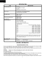 Preview for 6 page of Sharp R-410FK Service Manual