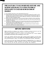 Preview for 2 page of Sharp R-415EW Service Manual