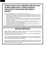 Preview for 2 page of Sharp R-419CK Supplemental Service Manual