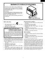 Preview for 3 page of Sharp R-419CK Supplemental Service Manual