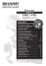 Preview for 1 page of Sharp R-420L Operation Manual