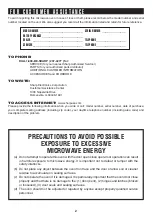 Preview for 2 page of Sharp R-420L Operation Manual