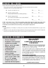 Preview for 22 page of Sharp R-420L Operation Manual