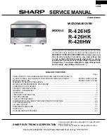 Sharp R-426HK Service Manual preview