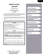 Preview for 5 page of Sharp R-426HK Service Manual