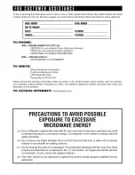 Preview for 2 page of Sharp R-428JKF Operation Manual