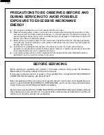 Preview for 2 page of Sharp R-430CS Service Manual