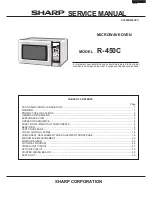 Sharp R-450C Service Manual preview