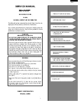 Preview for 3 page of Sharp R-4A68 Service Manual