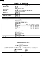 Preview for 4 page of Sharp R-4A68 Service Manual