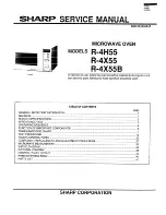 Preview for 1 page of Sharp R-4H55 Service Manual