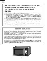 Preview for 2 page of Sharp R-508DK Service Manual