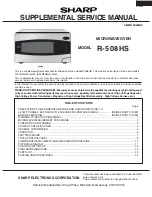 Preview for 1 page of Sharp R-508HS Service Manual