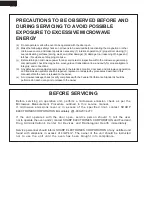 Preview for 2 page of Sharp R-509FW Supplemental Manual