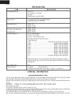 Preview for 6 page of Sharp R-509FW Supplemental Manual