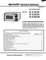 Preview for 1 page of Sharp R-519CK Service Manual