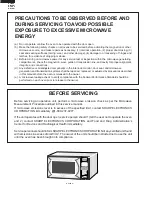 Preview for 2 page of Sharp R-520DK Service Manual