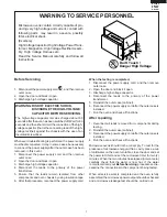 Preview for 3 page of Sharp R-520DK Service Manual