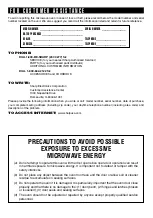 Preview for 2 page of Sharp R-520JK Operation Manual