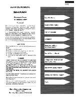 Preview for 3 page of Sharp R-530BK Service Manual