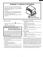 Preview for 3 page of Sharp R-540DK Service Manual