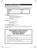 Preview for 2 page of Sharp R-551ZS Operation Manual