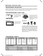 Preview for 27 page of Sharp R-551ZS Operation Manual