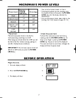 Preview for 9 page of Sharp R-555 Operation Manual With Cookbook