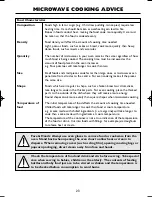 Preview for 25 page of Sharp R-555 Operation Manual With Cookbook