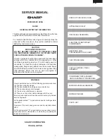 Preview for 3 page of Sharp R-580D Service Manual