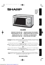 Sharp R-605N Operation Manual With Cookbook preview