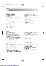 Preview for 70 page of Sharp R-605N Operation Manual With Cookbook