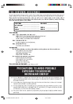 Preview for 2 page of Sharp R-610D Operation Manual