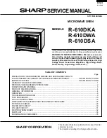 Preview for 1 page of Sharp R-610DKA Service Manual