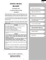 Preview for 5 page of Sharp R-610DKA Service Manual