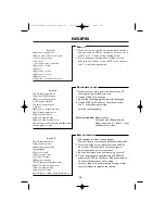 Preview for 40 page of Sharp R-61FBSTM Operation Manual With Cookbook