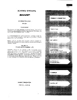 Preview for 3 page of Sharp R-6280 Service Manual