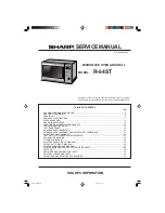 Preview for 1 page of Sharp R-64ST Service Manual