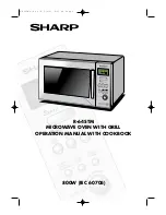 Sharp R-64STM Operation Manual With Cookbook preview