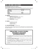 Preview for 2 page of Sharp R-651ZS Operation Manual